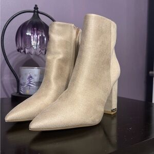 Calvin Klein Light Tan Heeled Boots